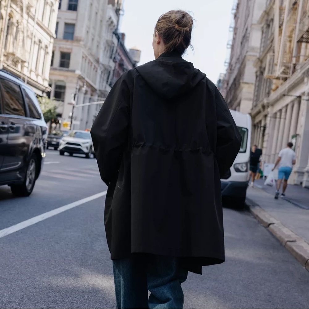 ZARA ADJUSTABLE WAIST HOODED PARKA - Picture 3 of 14